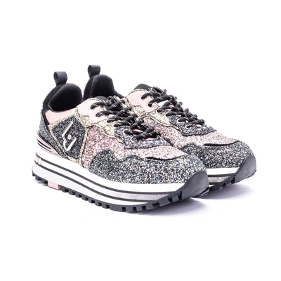 Shop Liu •jo Liu Jo Women's Pink Glitter Sneakers