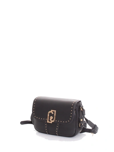 Shop Liu •jo Liu Jo Women's Black Leather Shoulder Bag