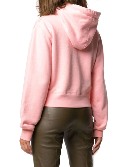 Shop Palm Angels Women's Pink Cotton Sweatshirt