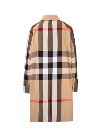 Shop Burberry Women's Beige Cotton Trench Coat