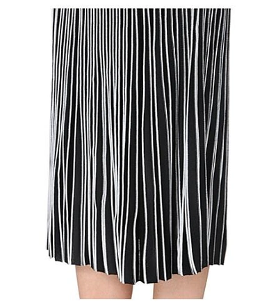 Shop Proenza Schouler Monochrome Pleated Skirt In Blackwhite