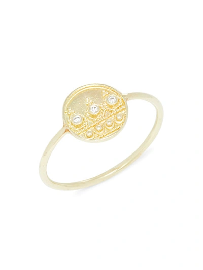 Shop Amrapali 18k Yellow Gold & Diamond Ring