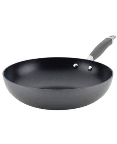 Shop Anolon Advanced Home Hard-anodized 12" Nonstick Stir Fry In Moonstone