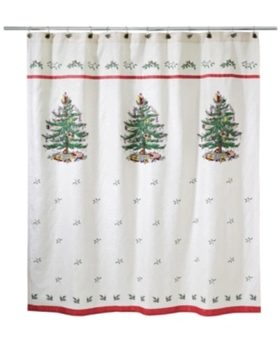 Shop Spode Christmas Tree Shower Curtain