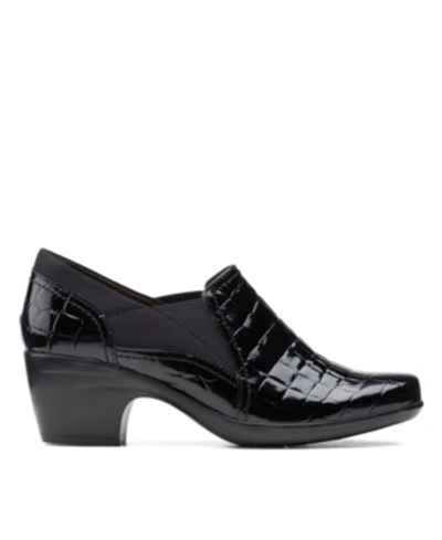 Shop Clarks Collection Women's Emily Amelia Pumps Women's Shoes In Black Croc