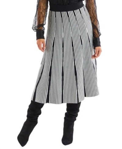 Shop Allison New York Women's Stripe Knit Skirt In Multi