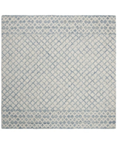 Shop Safavieh Abstract 203 Blue And Ivory 6' X 6' Square Area Rug
