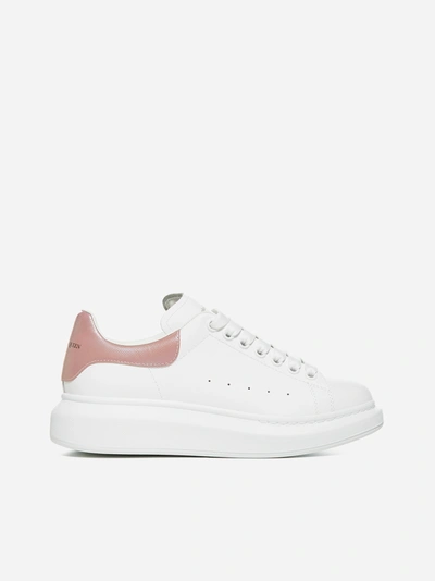 Shop Alexander Mcqueen Oversize Leather Sneakers