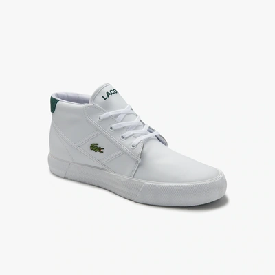 Shop Lacoste Men's Gripshot Leather And Synthetic Chukkas - 10.5 In White