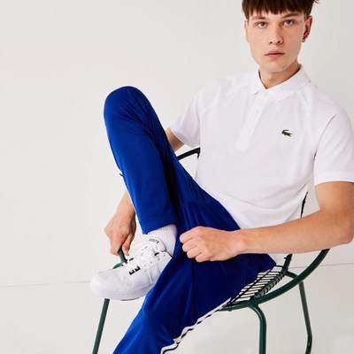 Shop Lacoste Sport Breathable Rip Resistant Monochrome Polo - S - 3 In White