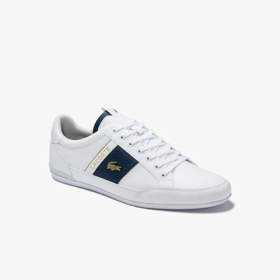 Shop Lacoste Men's Chaymon Leather Sneakers - 11 In White