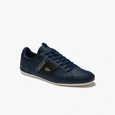 Shop Lacoste Men's Chaymon Leather Sneakers - 10 In Blue
