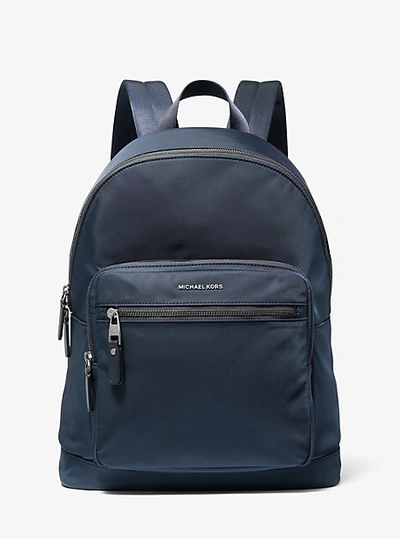 Shop Michael Kors Hudson Nylon Backpack In Blue