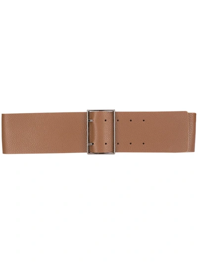 Shop Fabiana Filippi Leather Belt In Brown