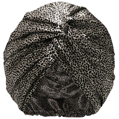 Shop Slip Pure Silk Turban (various Colours) In Leopard