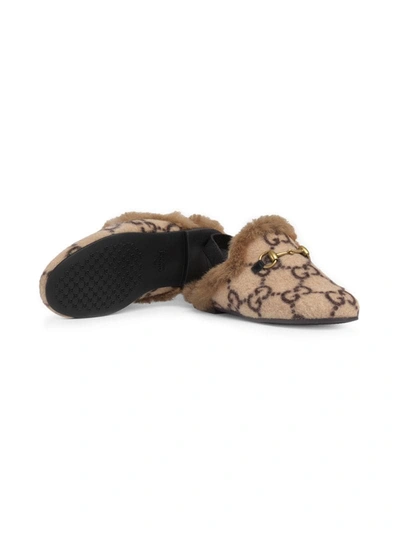 Shop Gucci Princetown Horsebit-detail Slippers In Neutrals