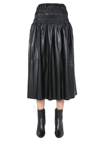 Shop Self-portrait Long Skirt In Nero