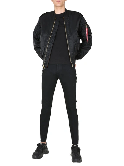 Shop Alpha Industries Ma-1 Bomber In Nero