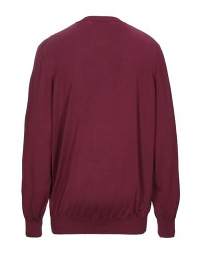 Shop Brunello Cucinelli Man Sweater Garnet Size 36 Cotton In Red