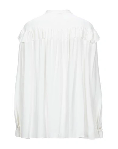 Shop M Missoni Solid Color Shirts & Blouses In White