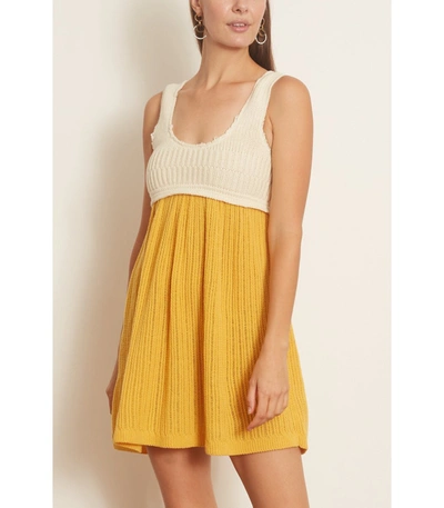 Shop Marni Sleeveless Dress In Maize In Yellow