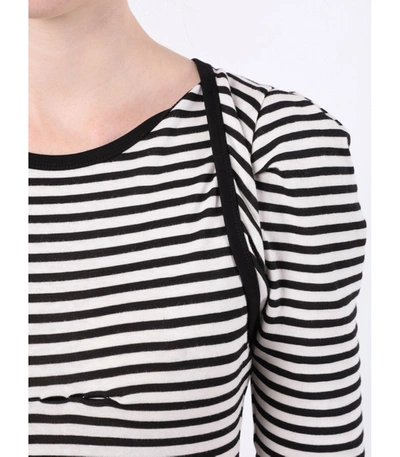 Shop Lhd Black And White Eugenie Top In Black/white