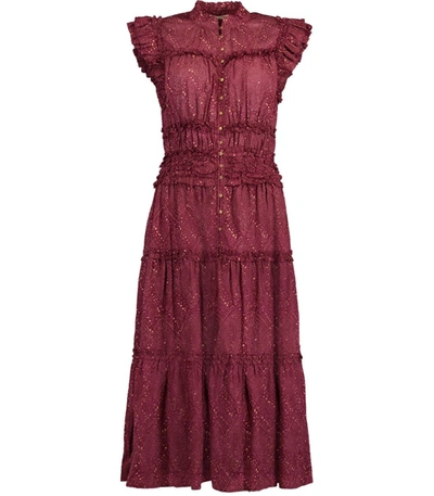 Shop Ulla Johnson Rosalind Dress In Mulberry
