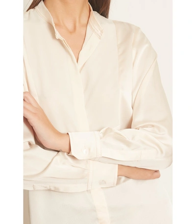 Shop Alani Tuxedo Tunic In Cream In White