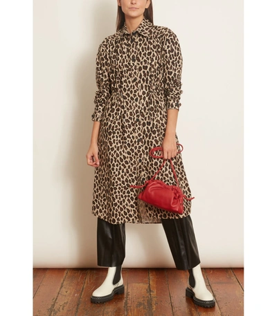 Shop Alani String Dress In Beige Leopard In Animal Print