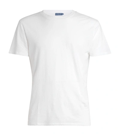 Shop Frescobol Carioca Linen-blend T-shirt