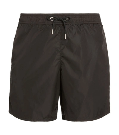 Shop Moncler Drawstring Swim Shorts