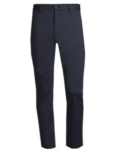 Shop Hugo David Slim-fit Trousers In Navy