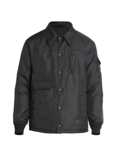 Shop Givenchy Chain Reversible Nylon Jacket In Black