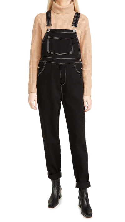 Shop Weworewhat Basic Overalls In Black