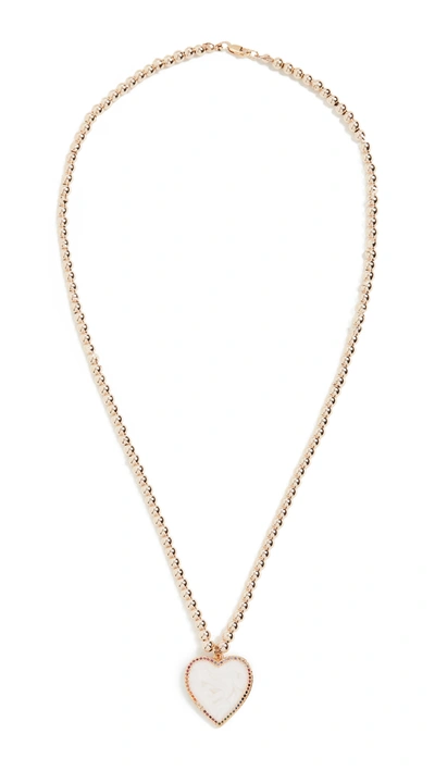 Shop Alexa Leigh Unconditional Love Necklace In Gold