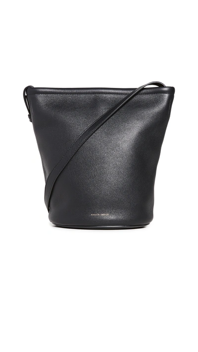 Shop Mansur Gavriel Zip Bucket Bag In Black