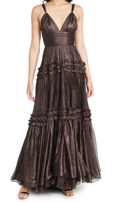 Shop Maria Lucia Hohan Irisa Dress In Carbon