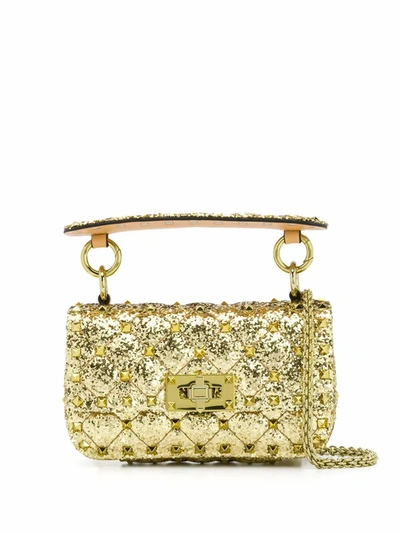 Shop Valentino Garavani Women's Gold Leather Handbag