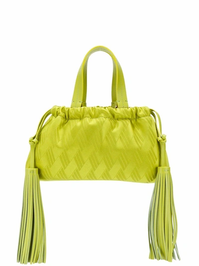 Shop Attico Women's Green Polyester Handbag