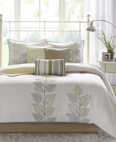 Shop Madison Park Caelie Quilted 6-pc. Quilt Set, Queen In Yellow