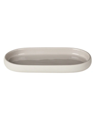 Shop Blomus Sono Oval Tray In Light Beige