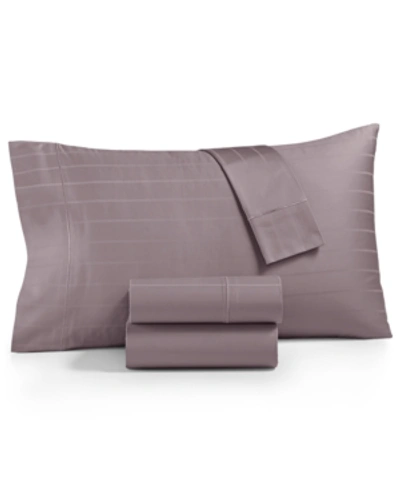 Shop Charter Club Sleep Cool 400 Thread Count Hygrocotton Sheet Set, California King, Created For Macy's In Sunwashed Plum