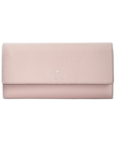 Shop Kate Spade New York Southport Avenue Sandra Flap Wallet In Warm Beige