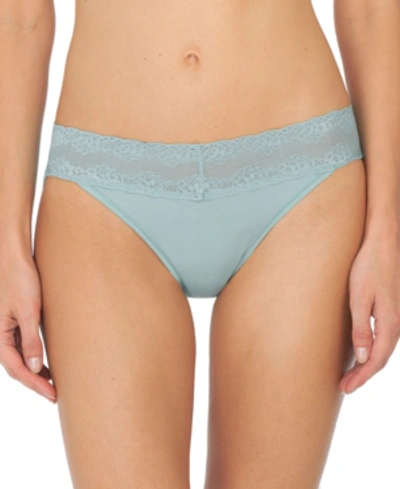 Shop Natori Bliss Perfection Lace-waist Bikini Underwear 756092 In Hazel