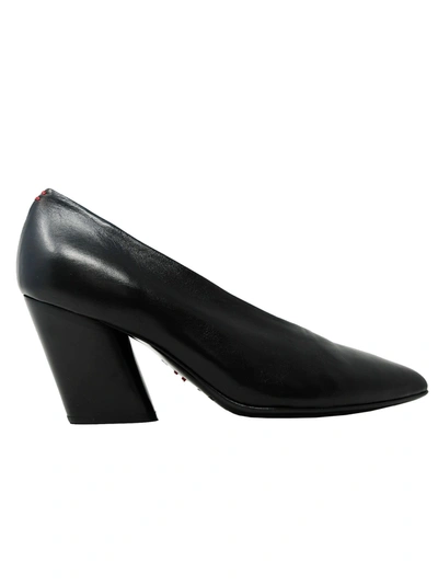 Shop Halmanera Leather Pumps In Black