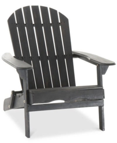 Shop Noble House Branden Adirondack Chair In Grey
