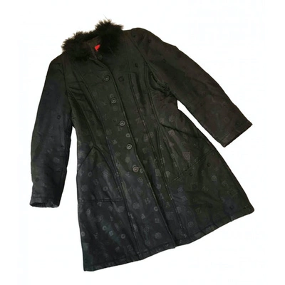 Pre-owned Christian Lacroix Black Synthetic Coat