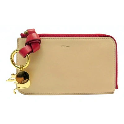 Pre-owned Chloé Beige Leather Wallet