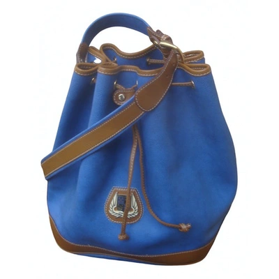 Pre-owned Lancel Blue Leather Handbag