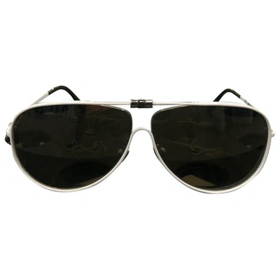 Pre-owned Saint Laurent White Sunglasses